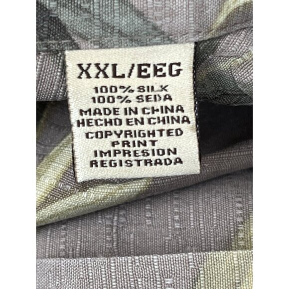 Jamaica Jaxx XXL Mens Hawaiian Print Silk Short Sleeve Button-Down Shirt - Picture 3 of 7